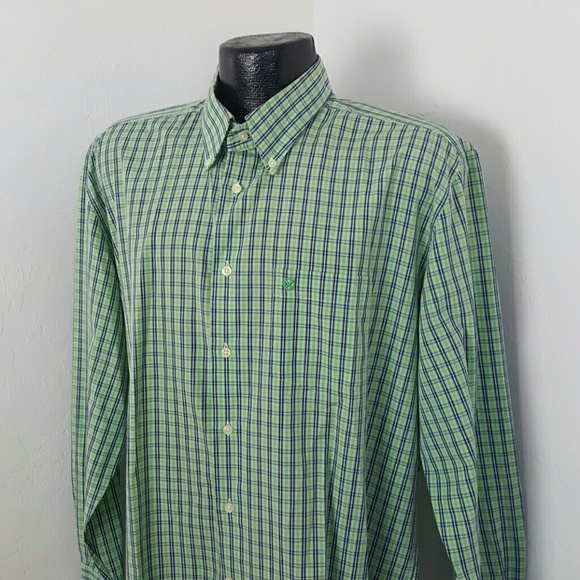 Barbour men classic button up shirt long sleeve logo regular fit size L - Picture 3 of 8